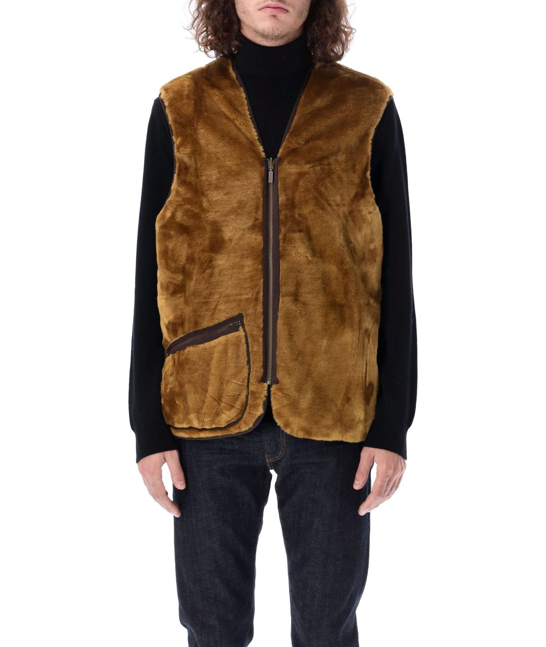 BARBOUR Коричневый жилет, фото 4