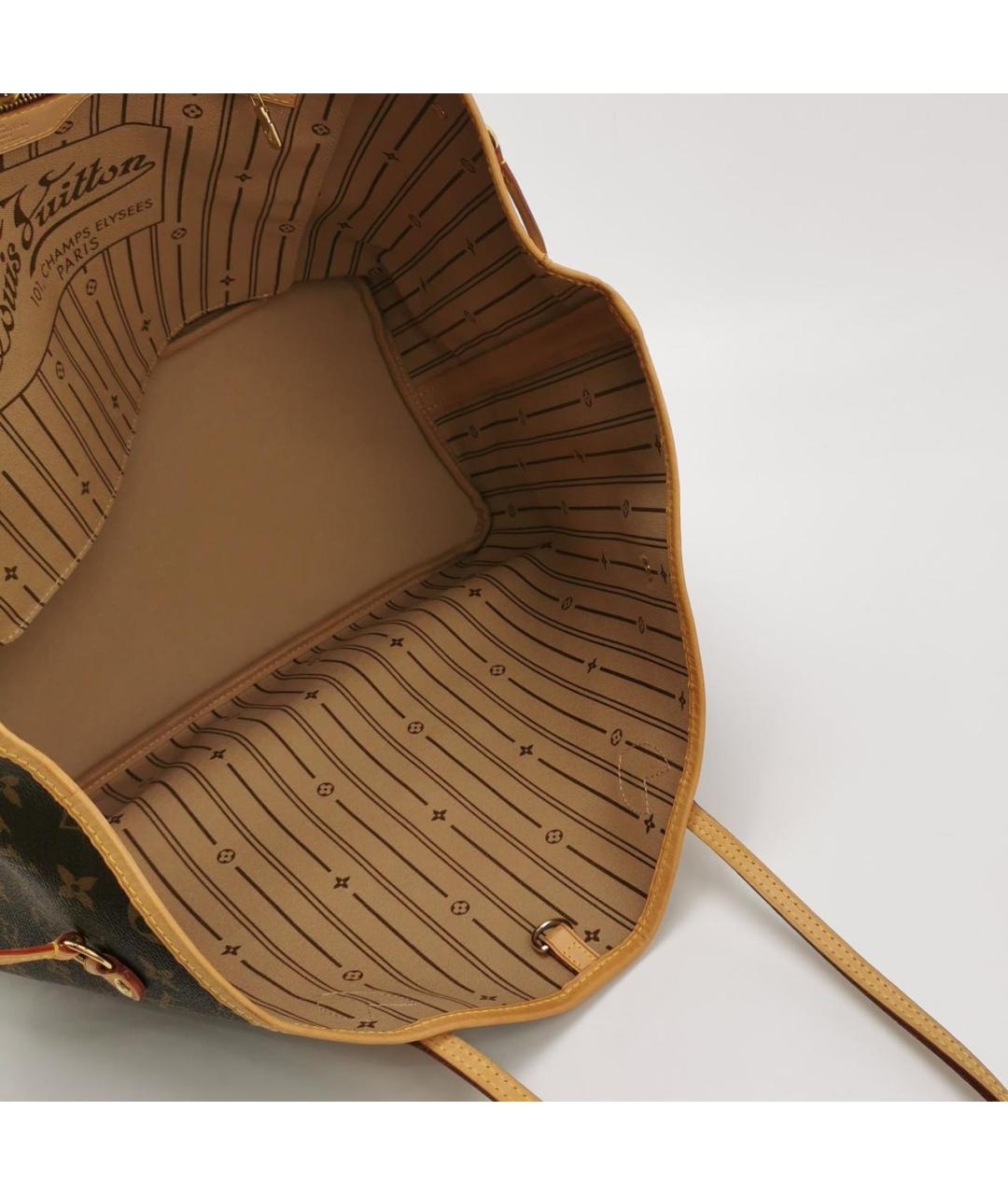 LOUIS VUITTON Коричневая канва сумка через плечо, фото 6