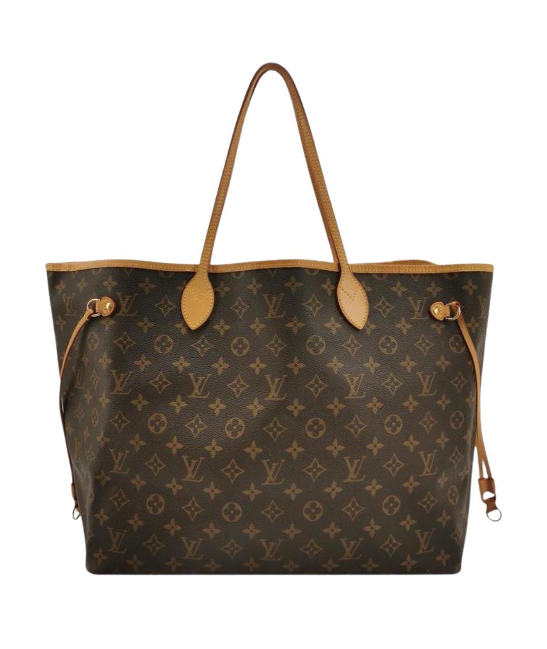 LOUIS VUITTON Коричневая канва сумка через плечо, фото 1