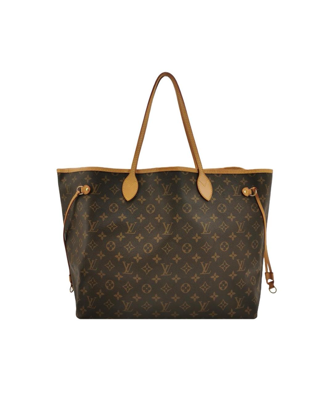 LOUIS VUITTON Коричневая канва сумка через плечо, фото 9