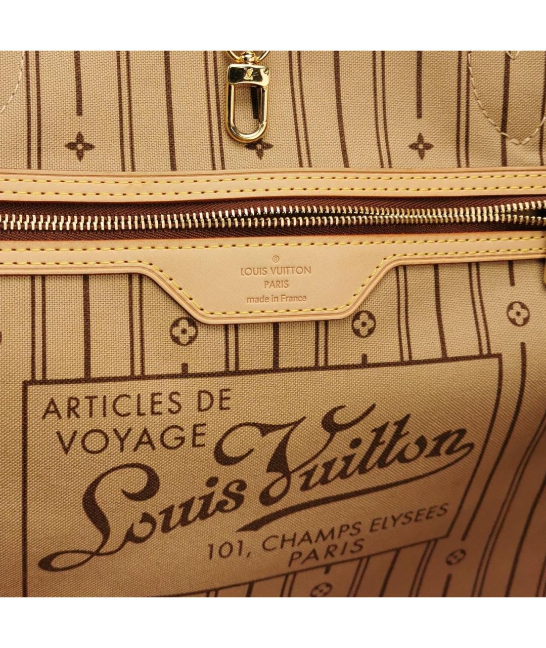 LOUIS VUITTON Коричневая канва сумка через плечо, фото 7