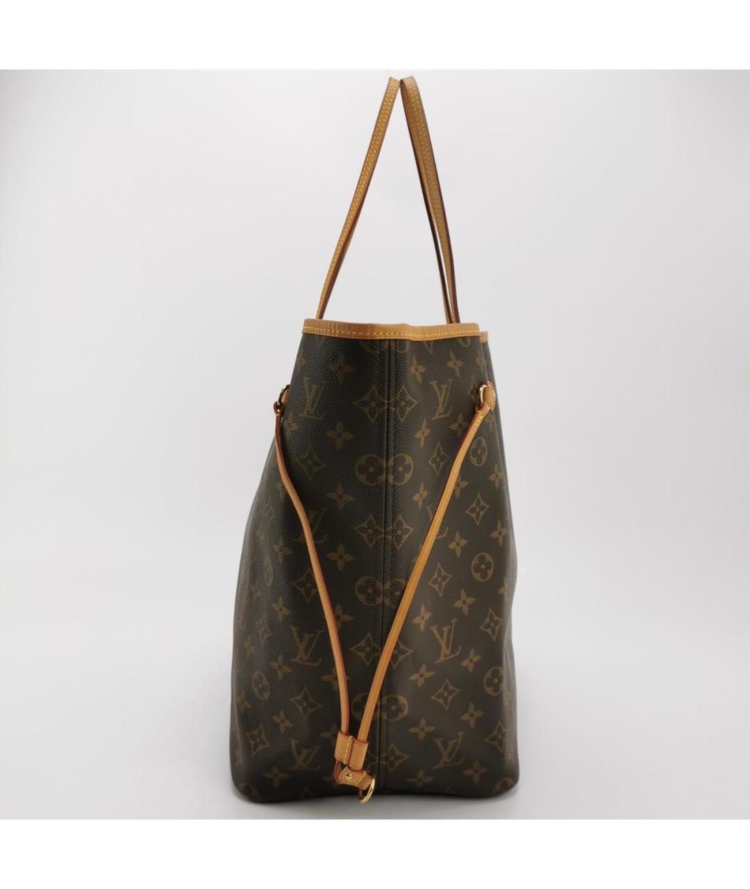 LOUIS VUITTON Коричневая канва сумка через плечо, фото 3