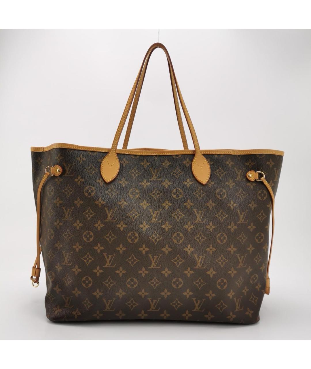 LOUIS VUITTON Коричневая канва сумка через плечо, фото 4