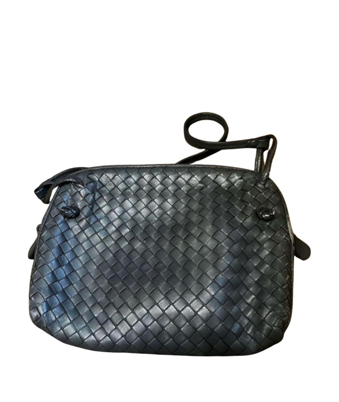 BOTTEGA VENETA Серая кожаная сумка через плечо, фото 1