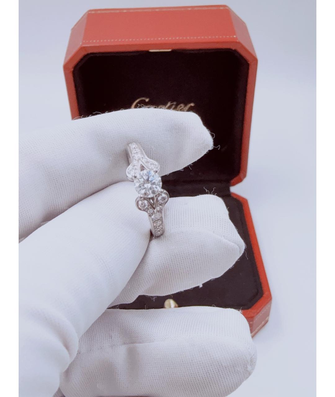CARTIER Серебряное платиновое кольцо, фото 7