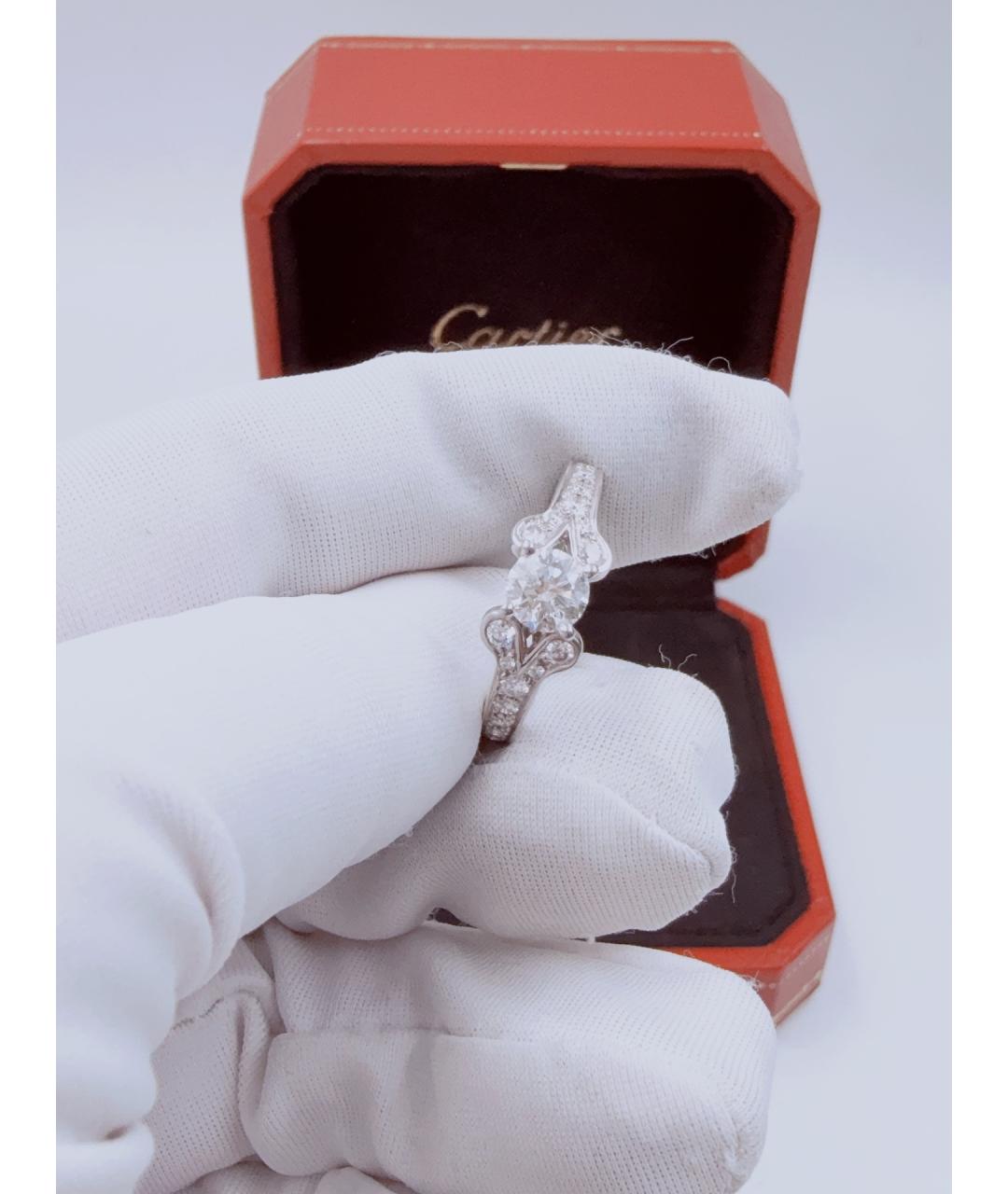 CARTIER Серебряное платиновое кольцо, фото 3