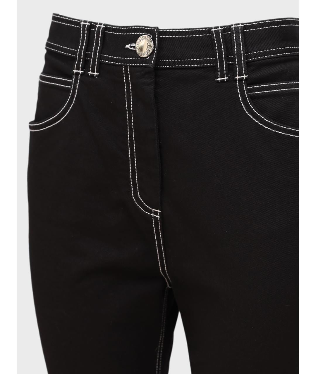 BALMAIN Черные хлопко-эластановые джинсы слим, фото 3