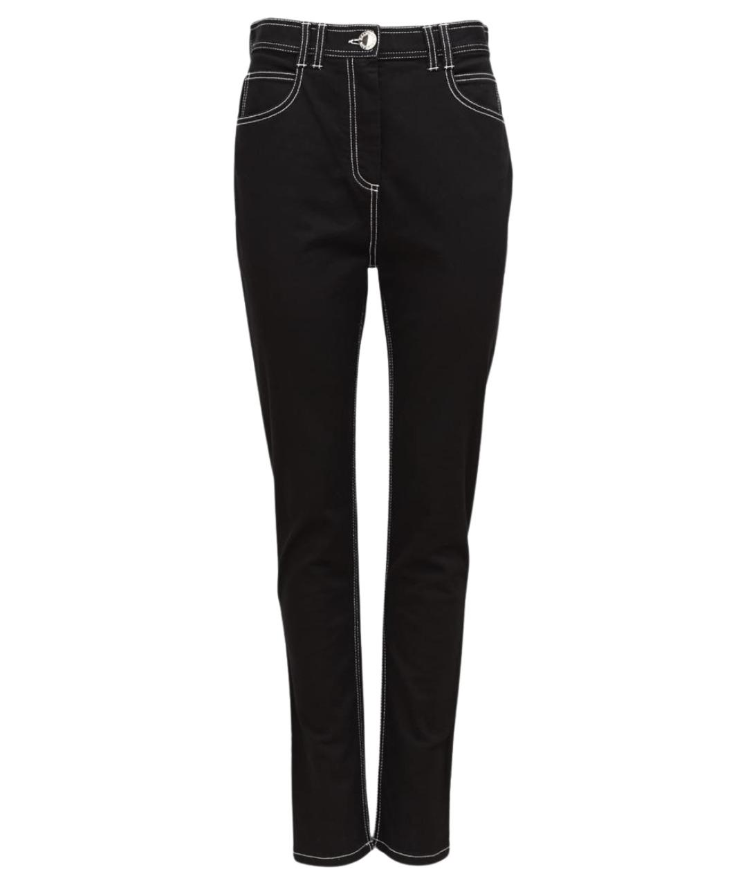 BALMAIN Черные хлопко-эластановые джинсы слим, фото 1