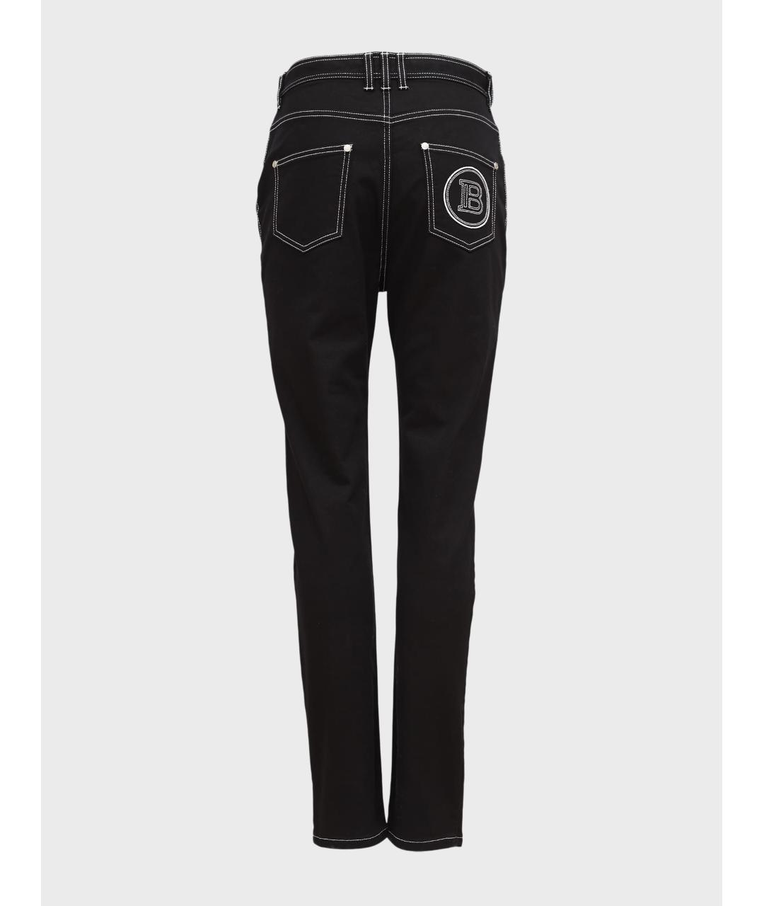 BALMAIN Черные хлопко-эластановые джинсы слим, фото 2