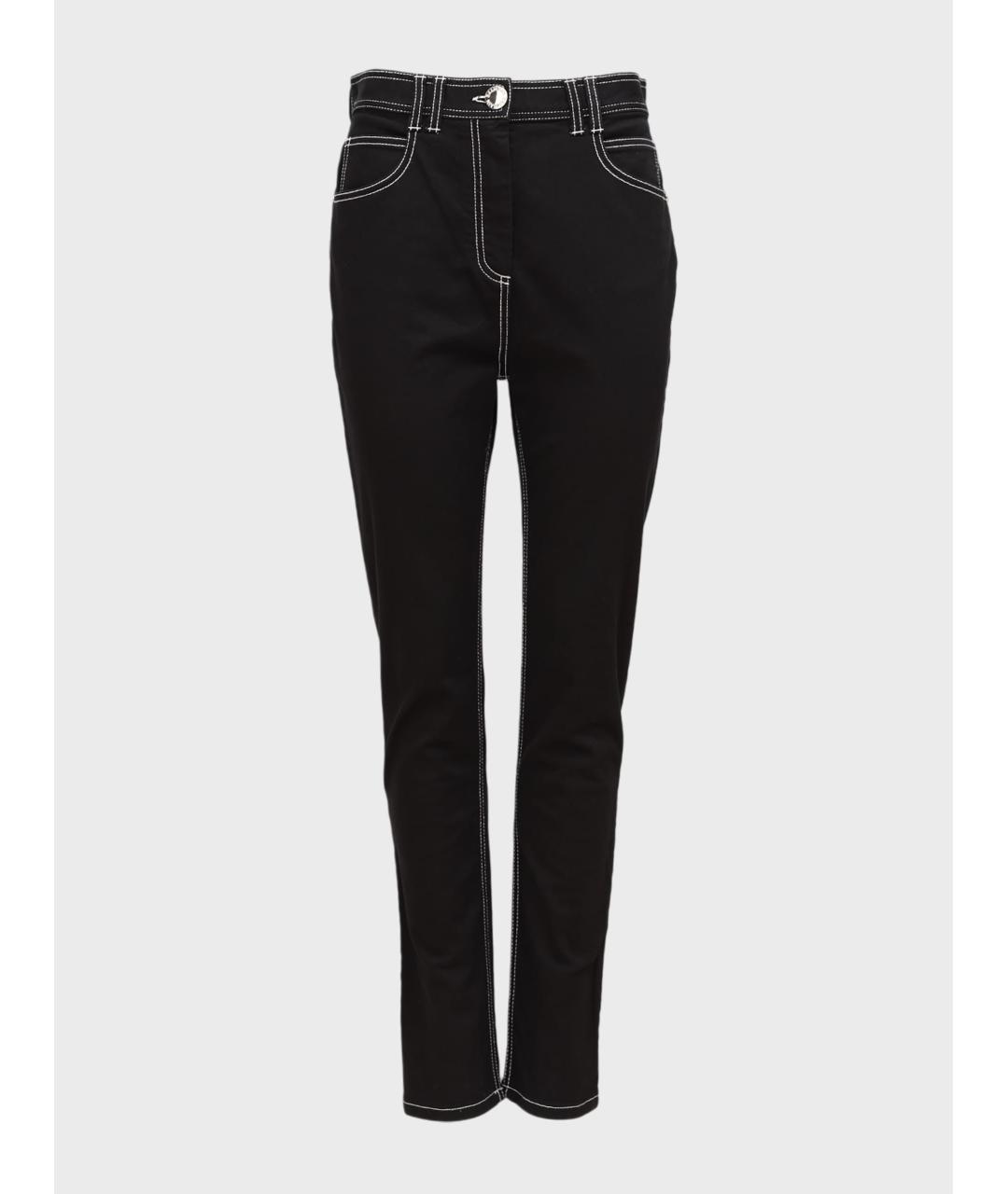 BALMAIN Черные хлопко-эластановые джинсы слим, фото 5