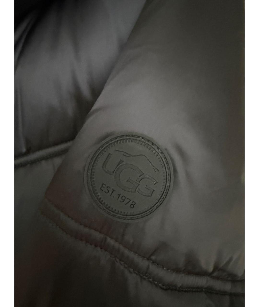 UGG Черная нейлоновая куртка, фото 5