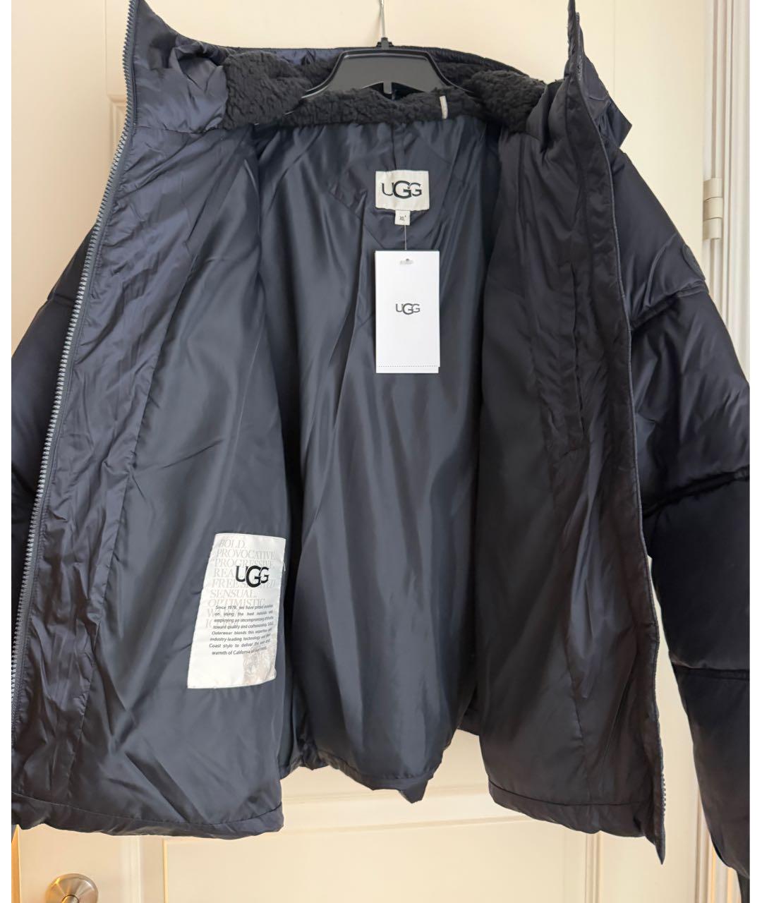 UGG Черная нейлоновая куртка, фото 3