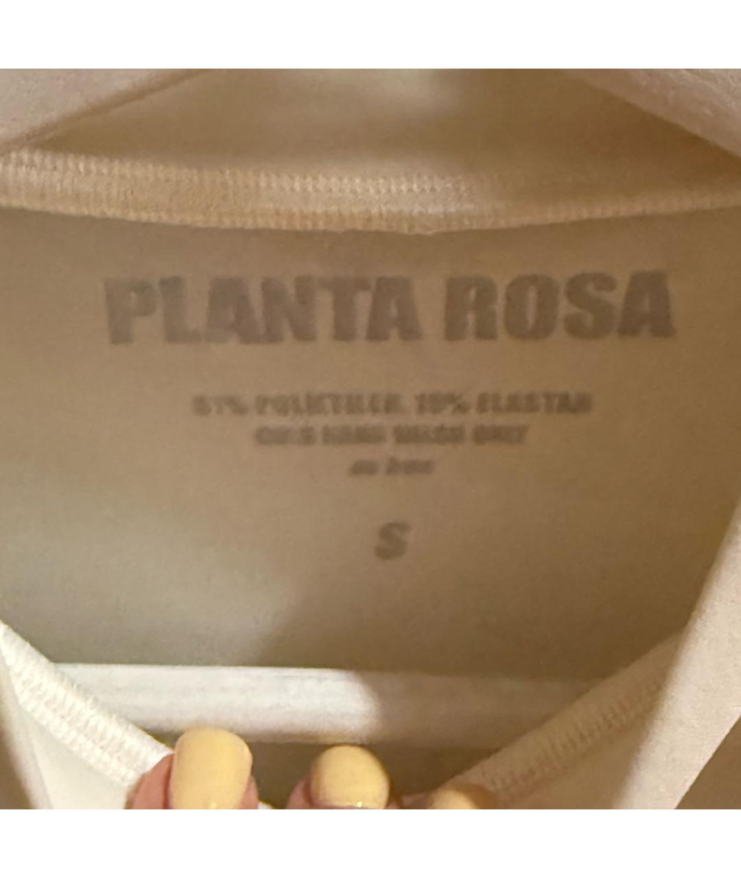 PLANTA ROSA Бежевая полиуретановая футболка, фото 4