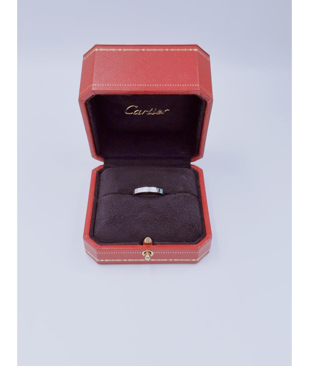 CARTIER Серебряное платиновое кольцо, фото 7