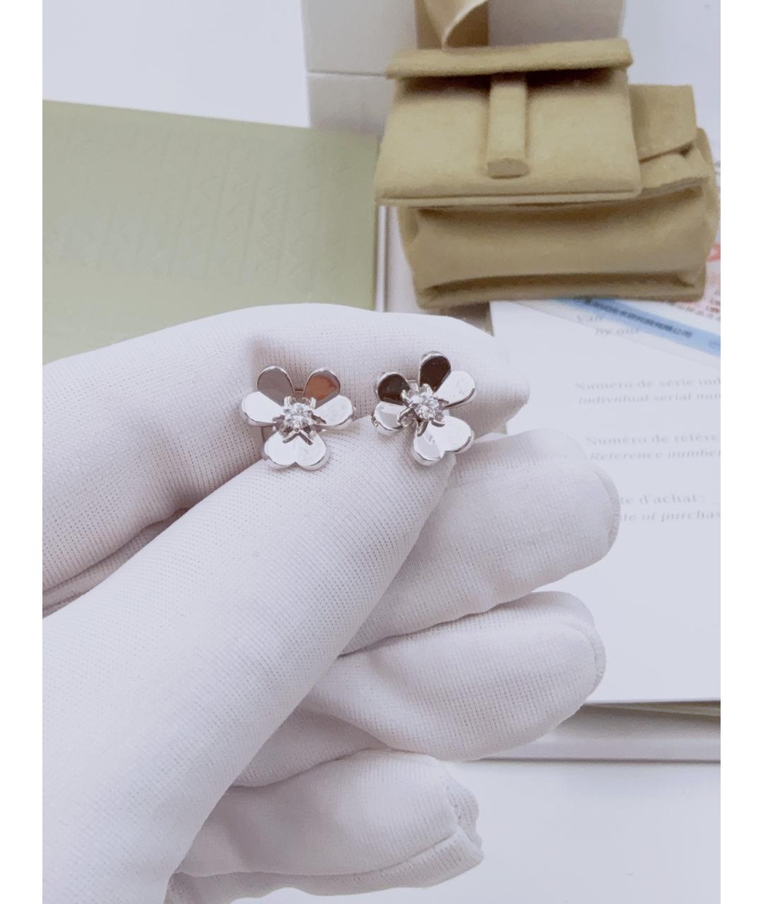 VAN CLEEF & ARPELS Серебряные серьги из белого золота, фото 3