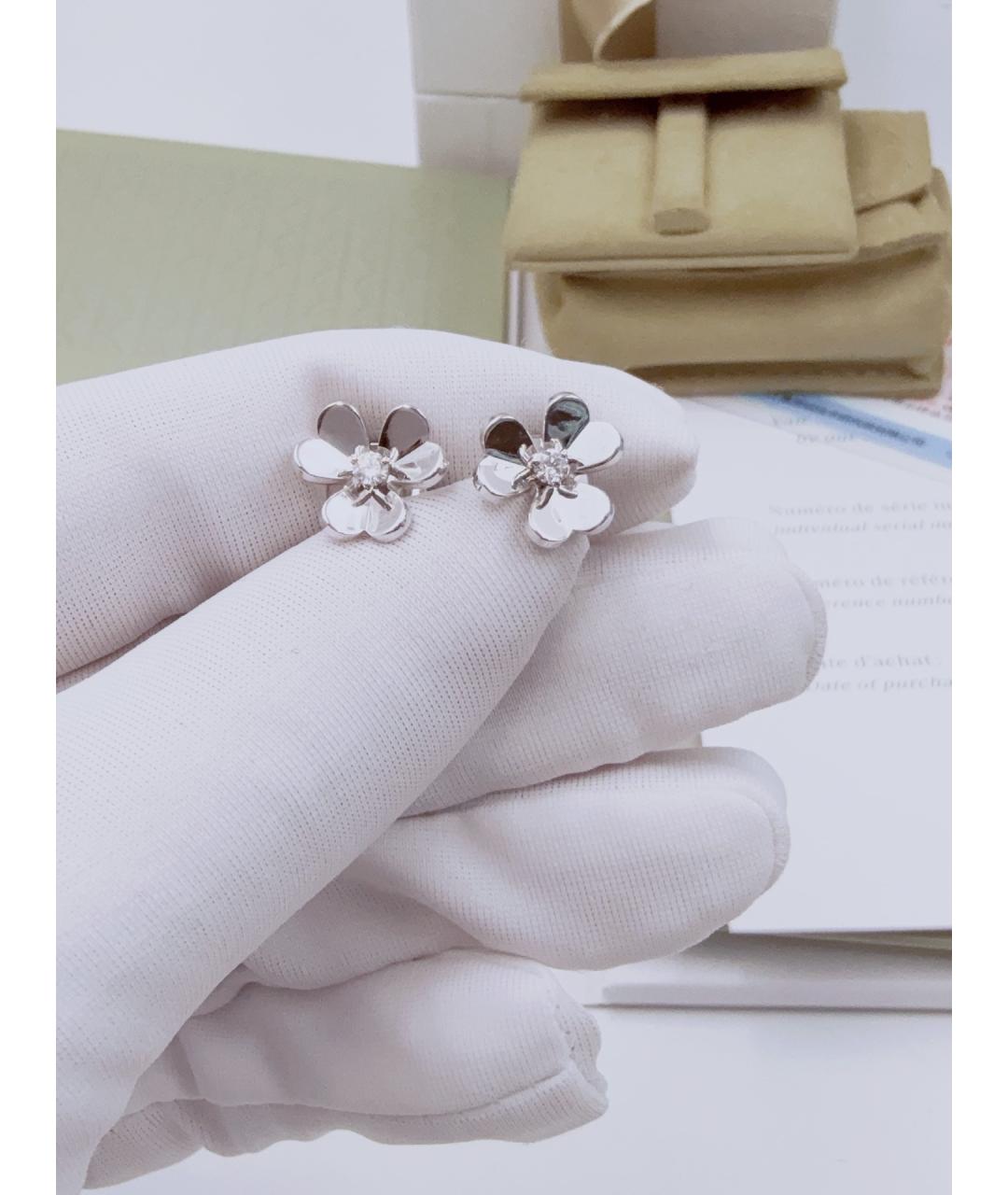 VAN CLEEF & ARPELS Серебряные серьги из белого золота, фото 9