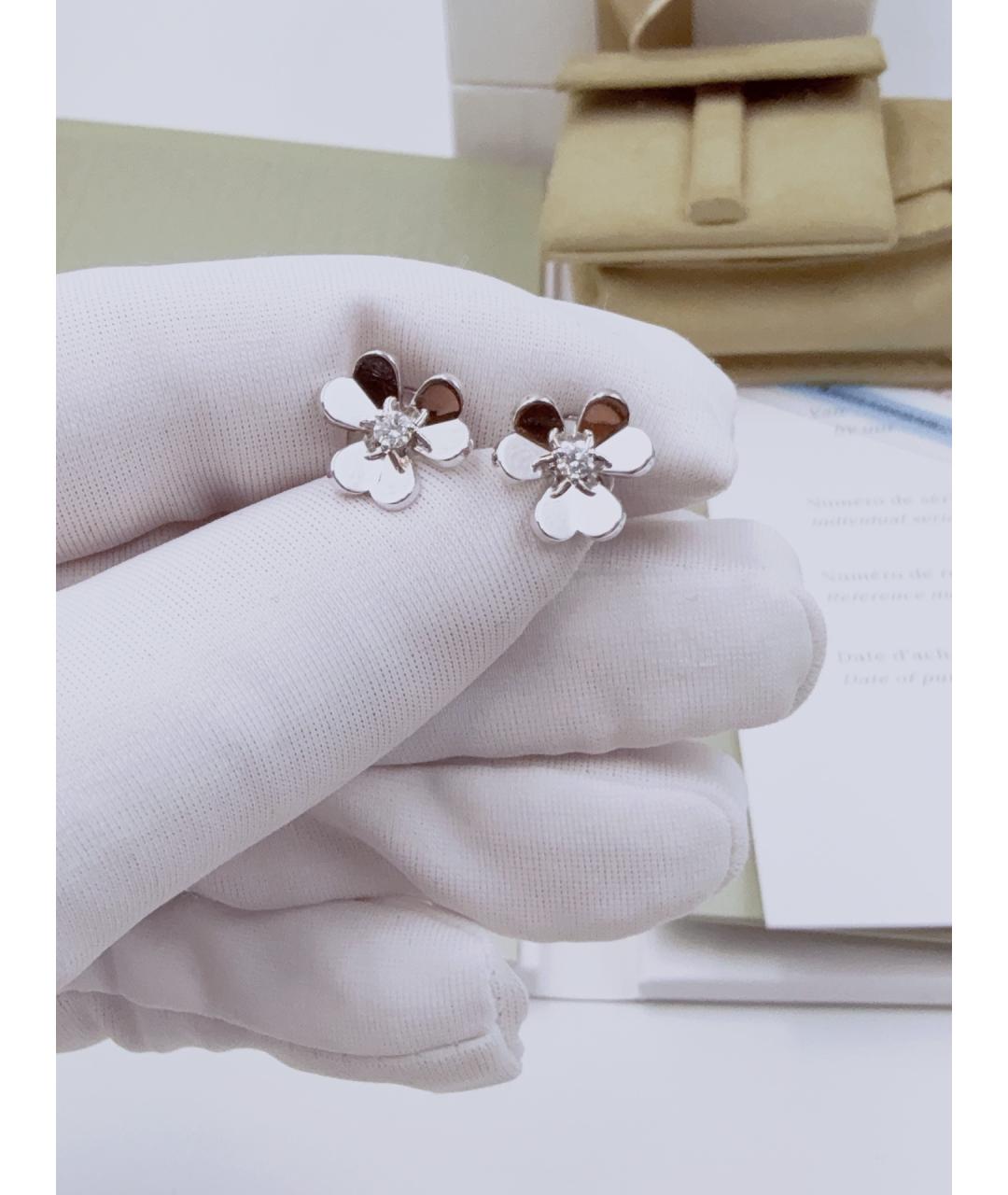 VAN CLEEF & ARPELS Серебряные серьги из белого золота, фото 2