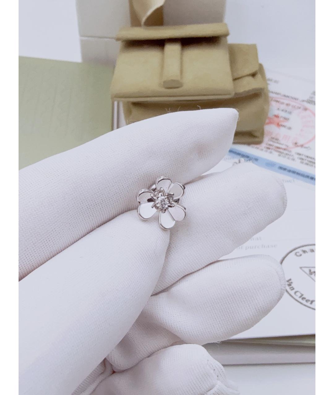 VAN CLEEF & ARPELS Серебряные серьги из белого золота, фото 4