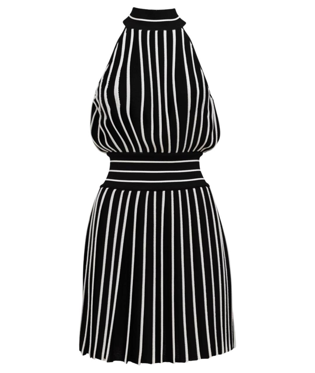 BALMAIN Черное вискозное повседневное платье, фото 1