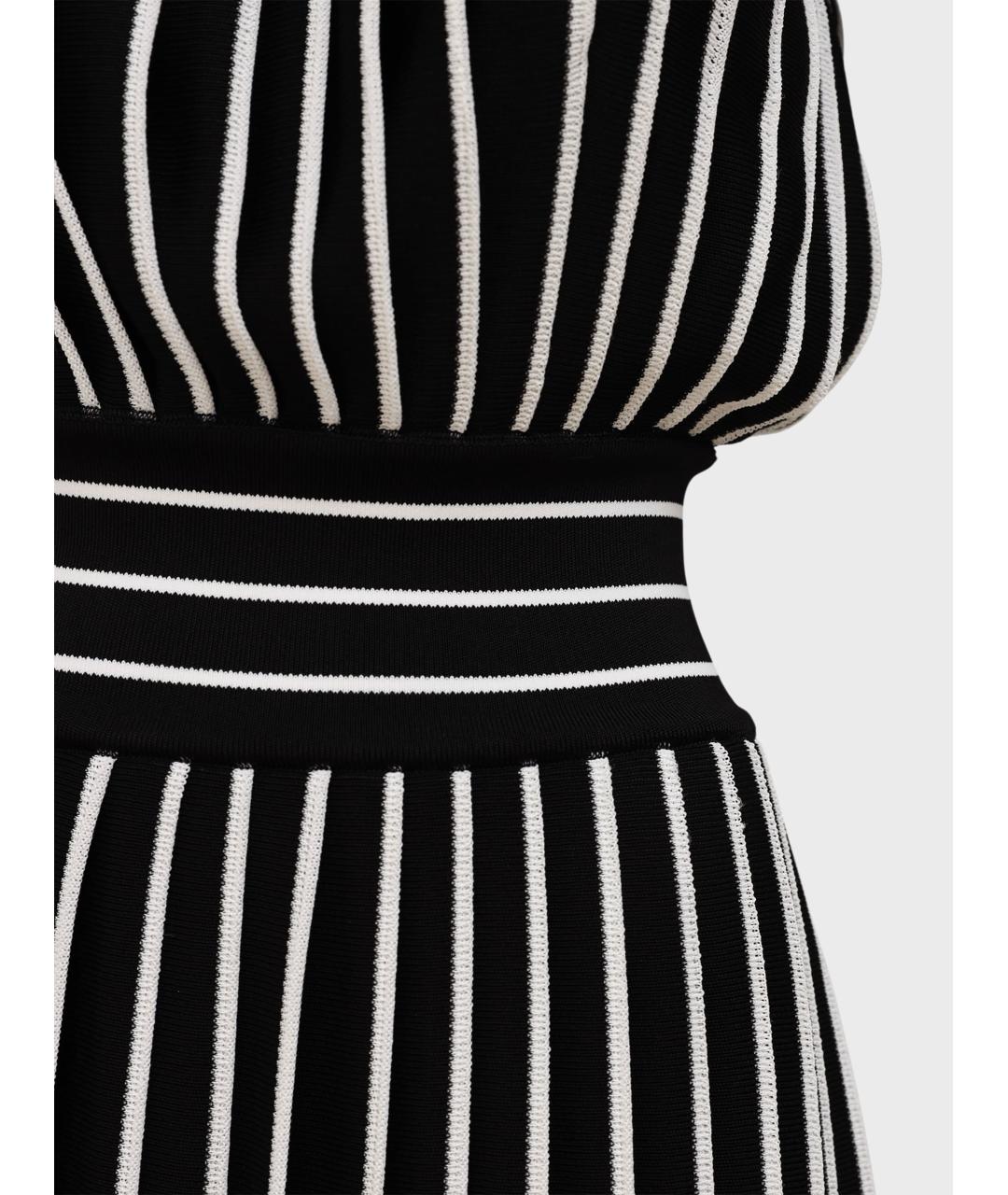 BALMAIN Черное вискозное повседневное платье, фото 3