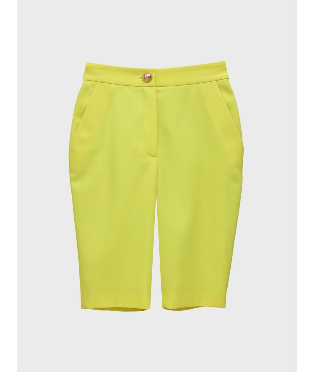 BALMAIN Желтые шорты, фото 3