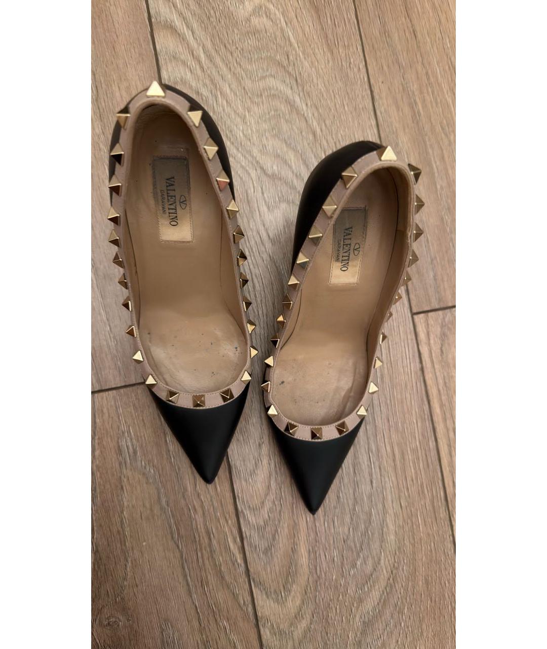 VALENTINO Черные кожаные туфли, фото 2