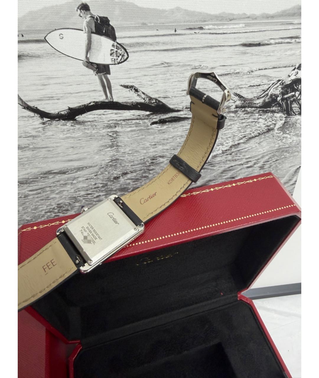 CARTIER Белые часы, фото 5