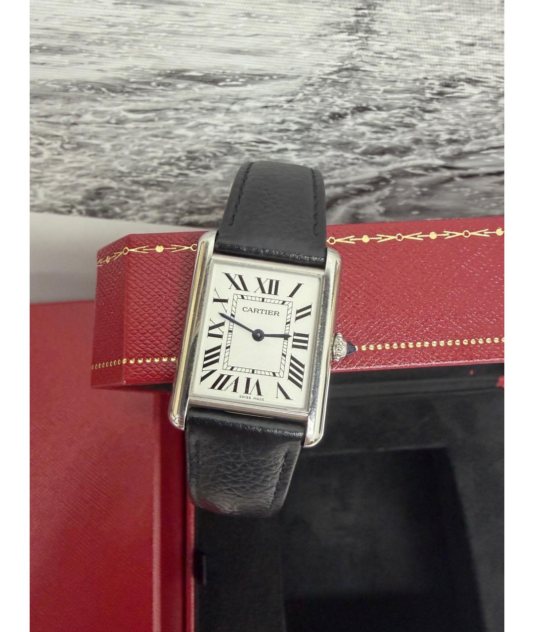 CARTIER Белые часы, фото 4