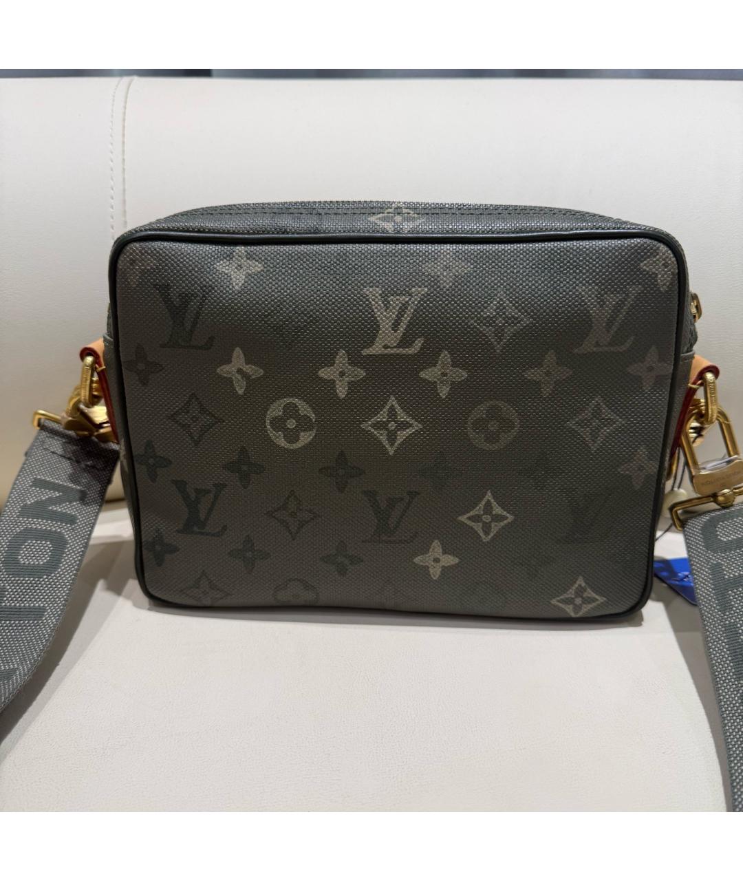 LOUIS VUITTON Черная канва сумка через плечо, фото 2