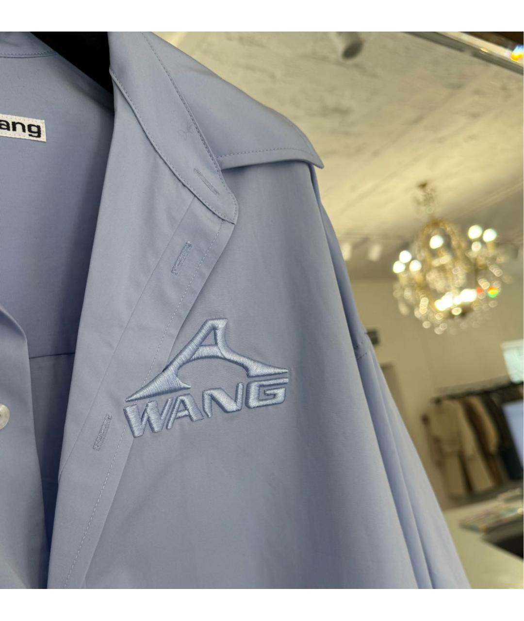 ALEXANDER WANG Голубая хлопковая рубашка, фото 2