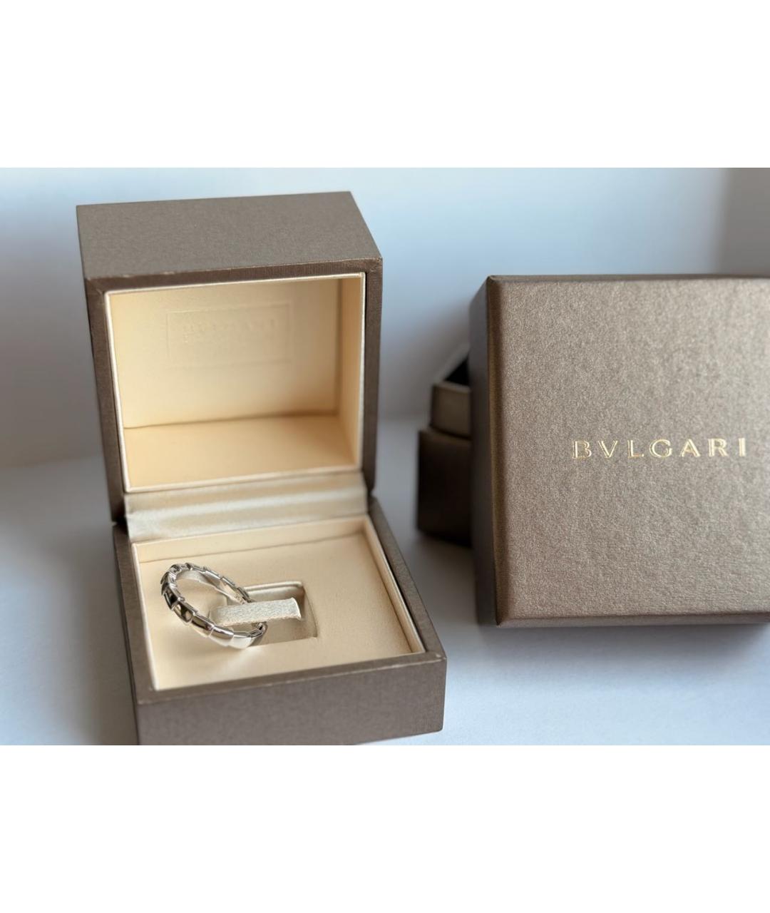 BVLGARI Серебряное кольцо из белого золота, фото 3