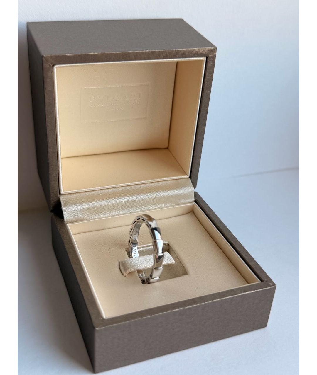 BVLGARI Серебряное кольцо из белого золота, фото 4