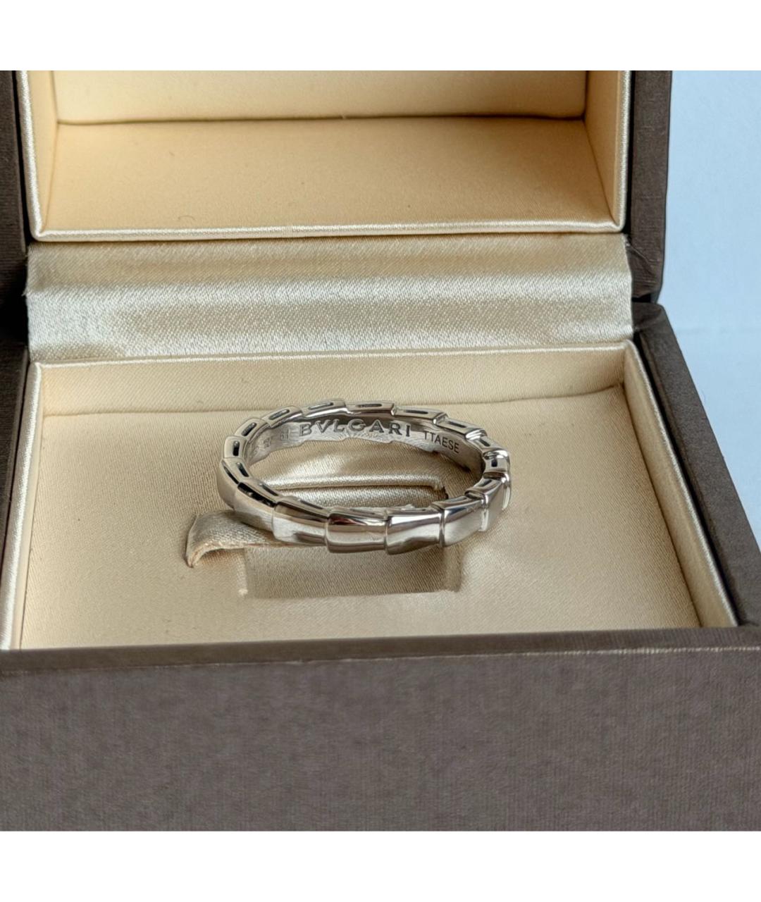 BVLGARI Серебряное кольцо из белого золота, фото 2