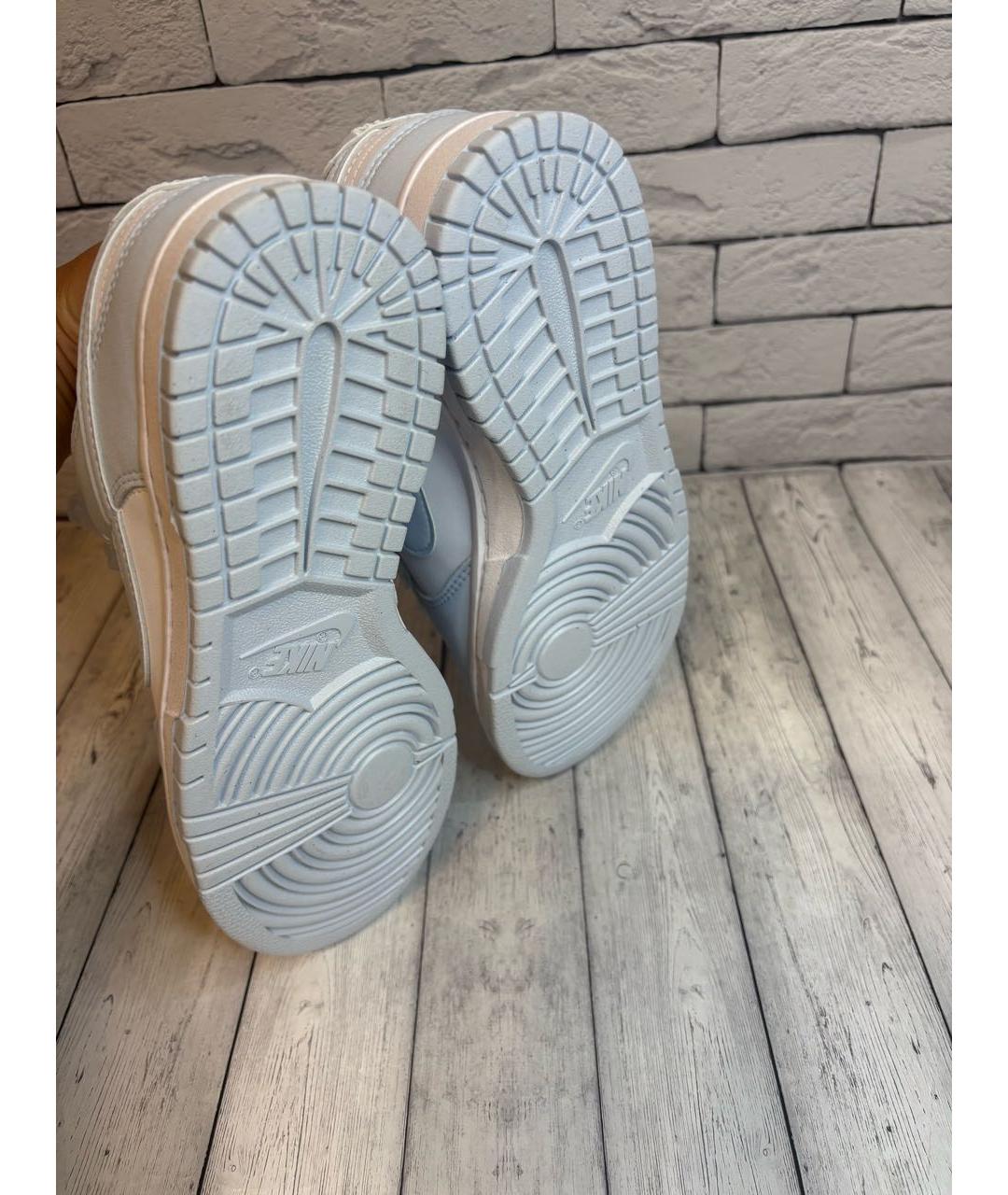 NIKE Голубые кожаные кеды, фото 4