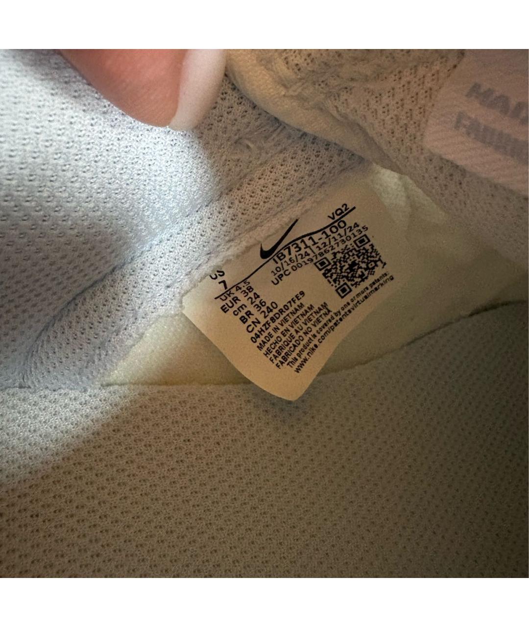 NIKE Голубые кожаные кеды, фото 5