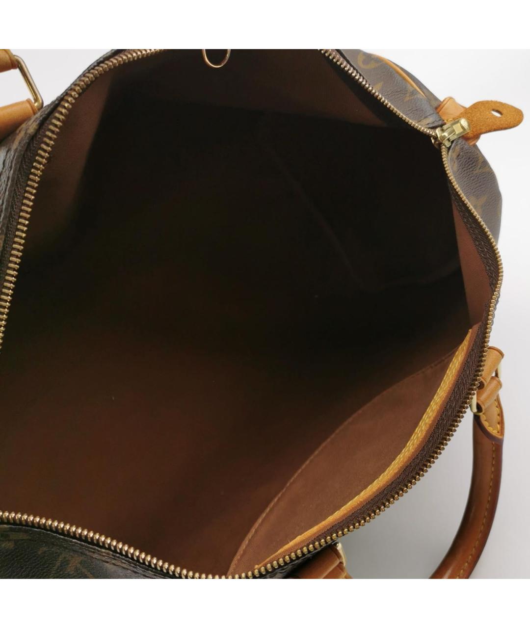 LOUIS VUITTON Коричневая канва дорожная/спортивная сумка, фото 7