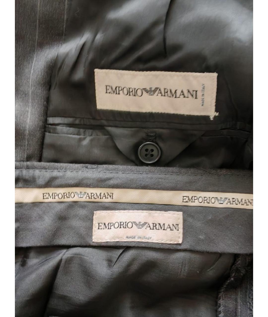 EMPORIO ARMANI Антрацитовый повседневный костюм, фото 4