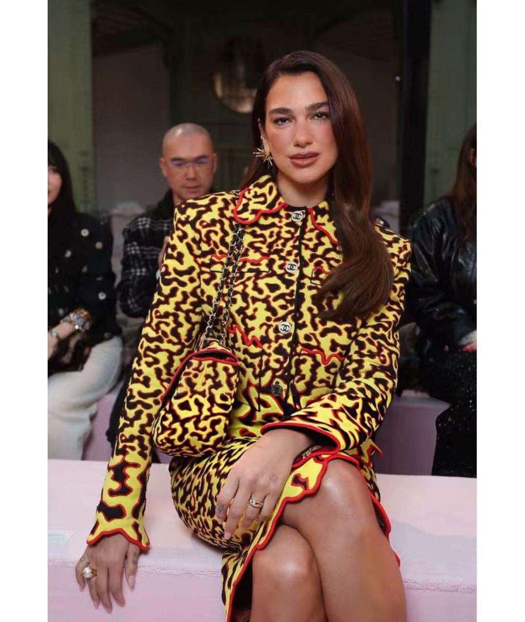 CHANEL Желтая сумка через плечо, фото 8