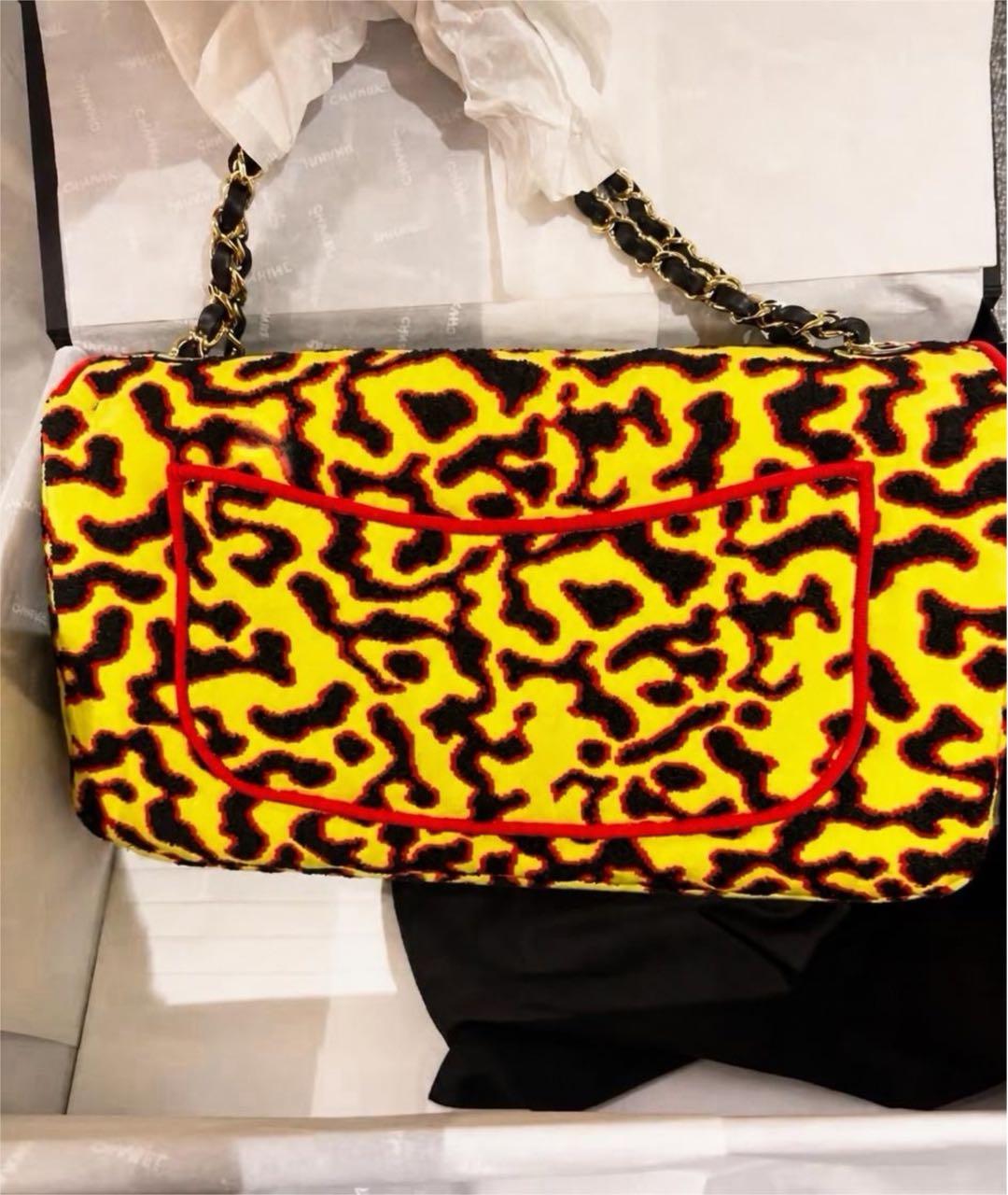 CHANEL Желтая сумка через плечо, фото 4