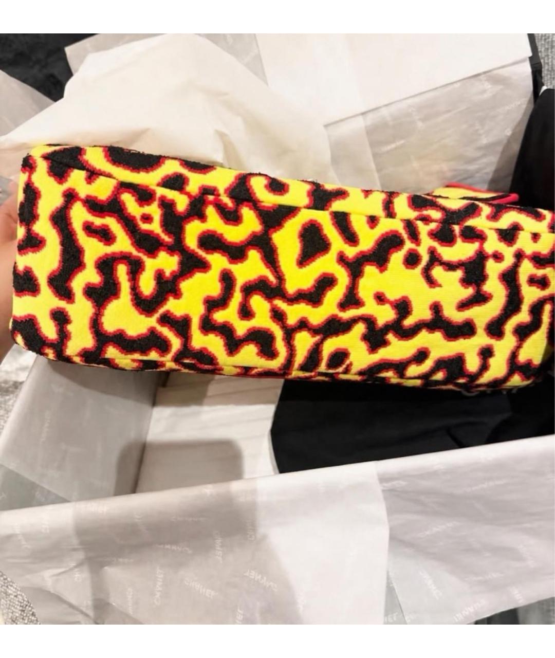 CHANEL Желтая сумка через плечо, фото 3