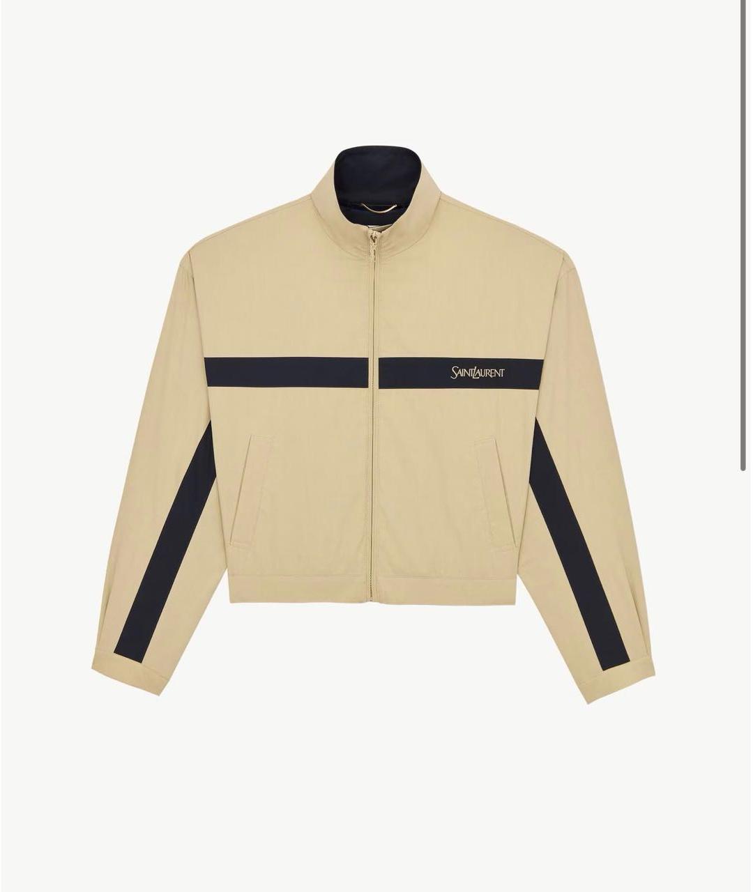 SAINT LAURENT Бежевая куртка, фото 6