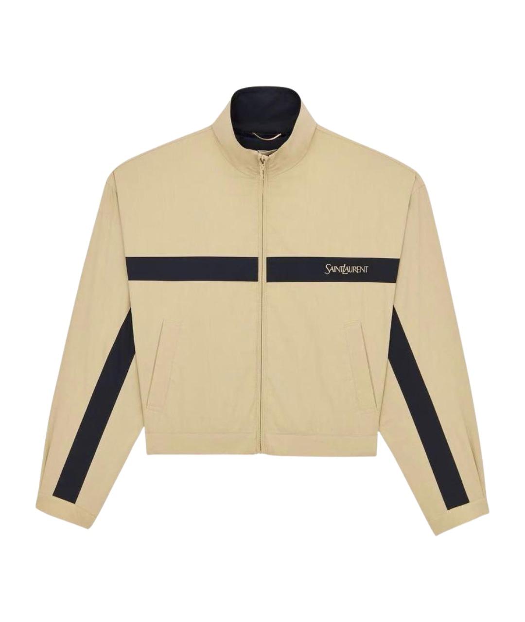 SAINT LAURENT Бежевая куртка, фото 1
