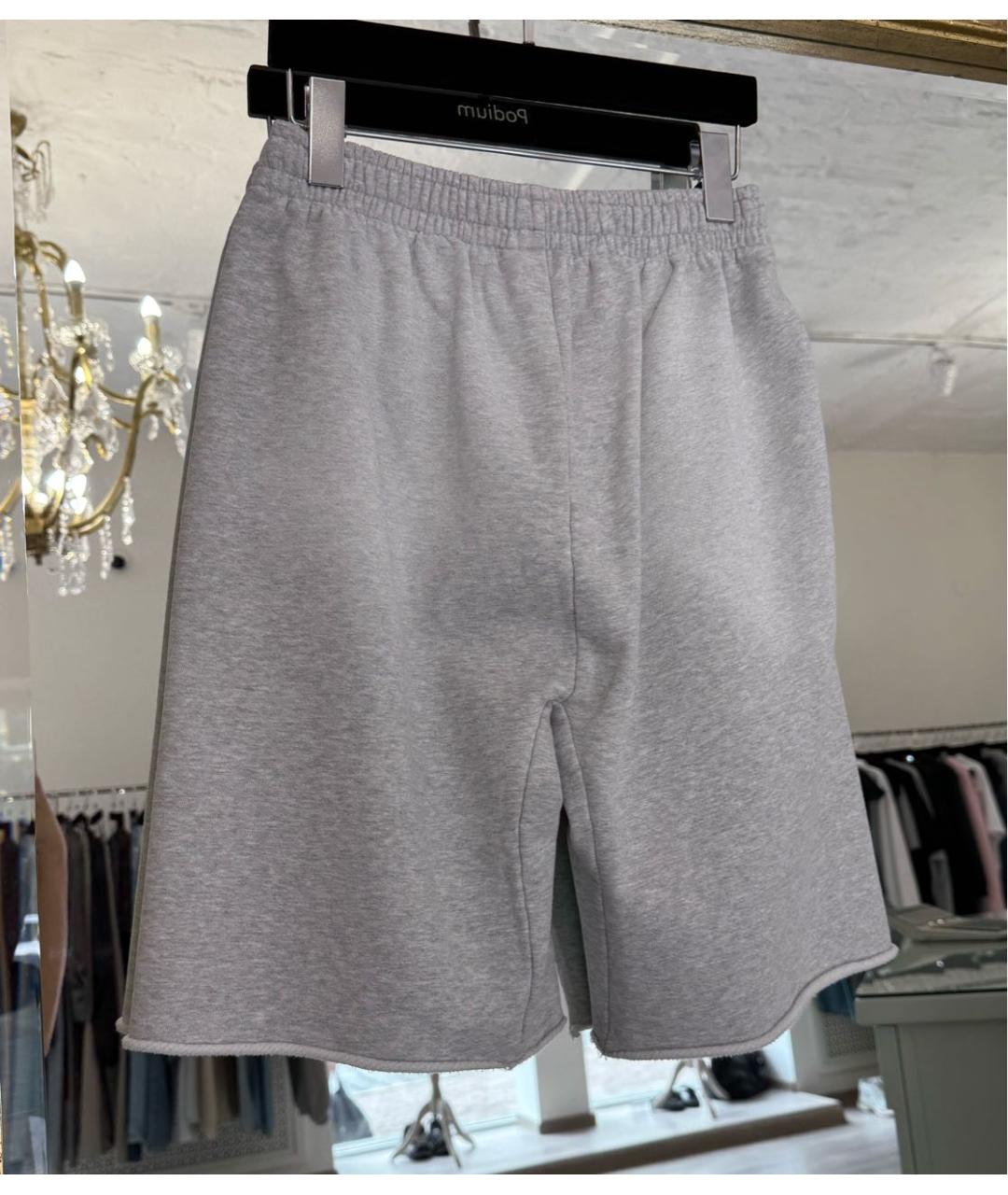 ALEXANDER WANG Серые хлопковые шорты, фото 4