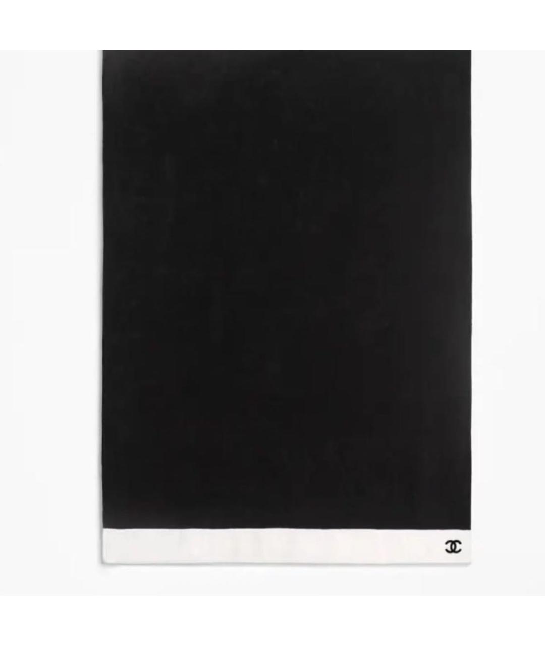 CHANEL Черная хлопковая пляжная сумка, фото 5