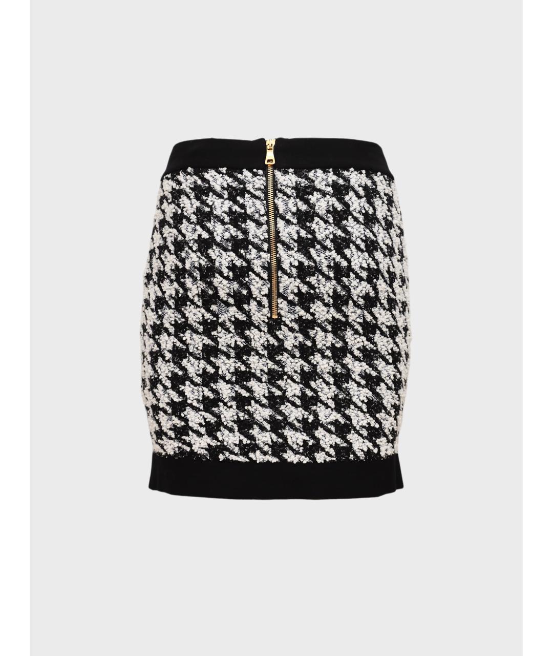 BALMAIN Мульти вискозная юбка мини, фото 2