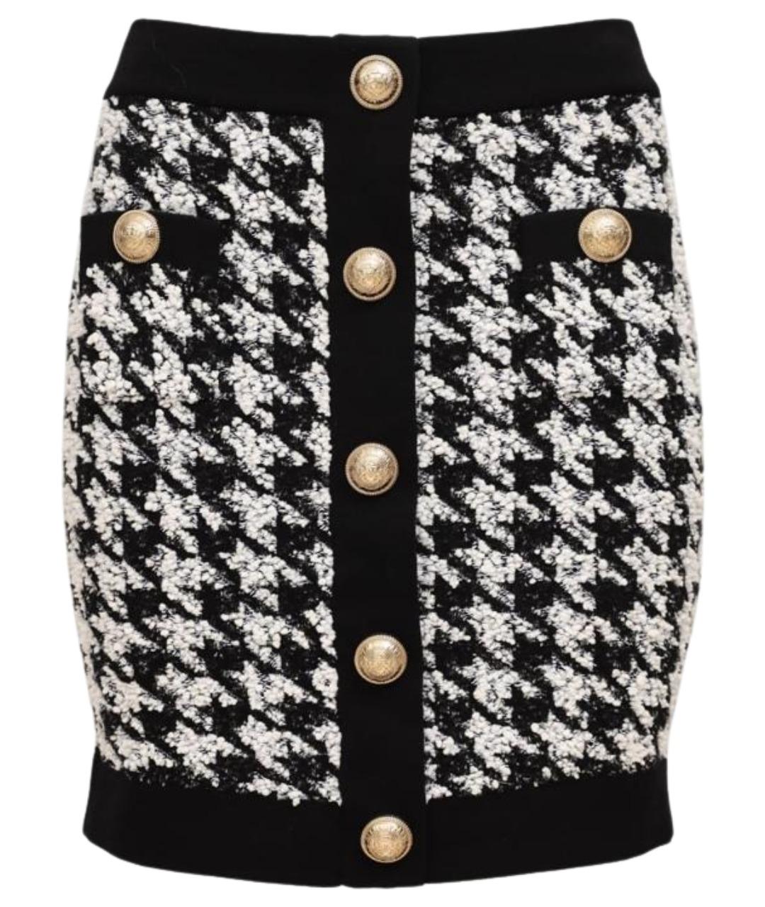 BALMAIN Мульти вискозная юбка мини, фото 1