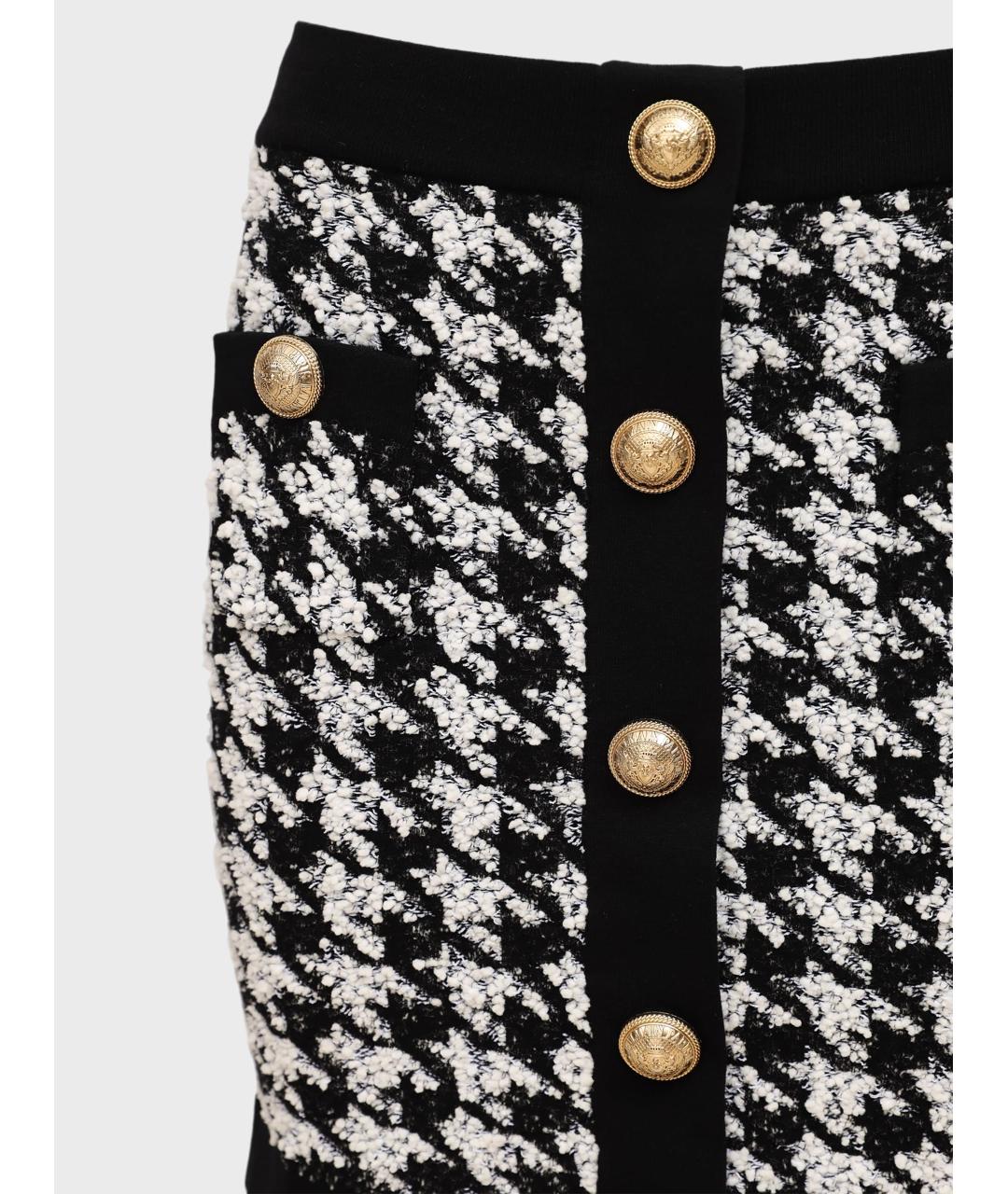 BALMAIN Мульти вискозная юбка мини, фото 3