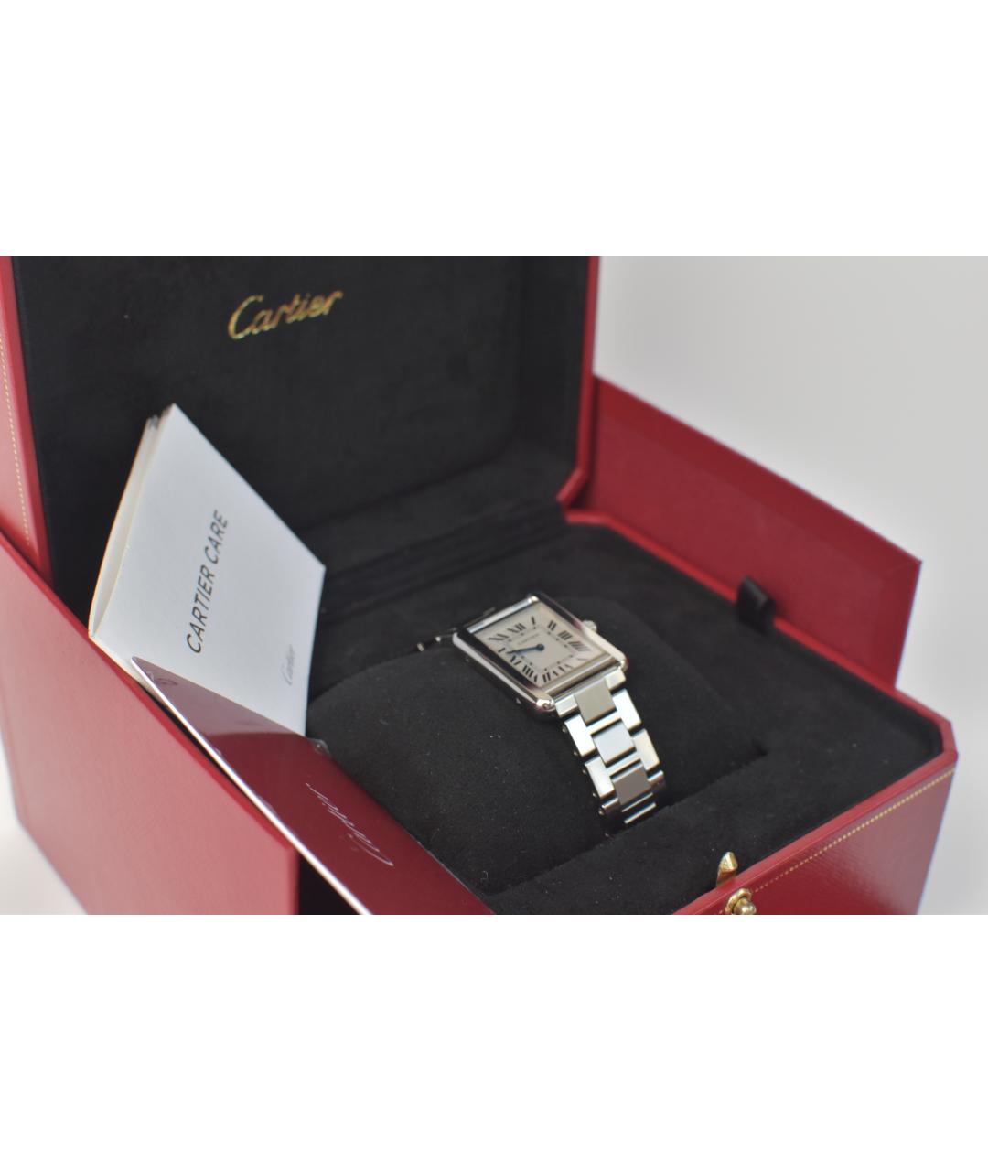 CARTIER Серебряные часы, фото 4