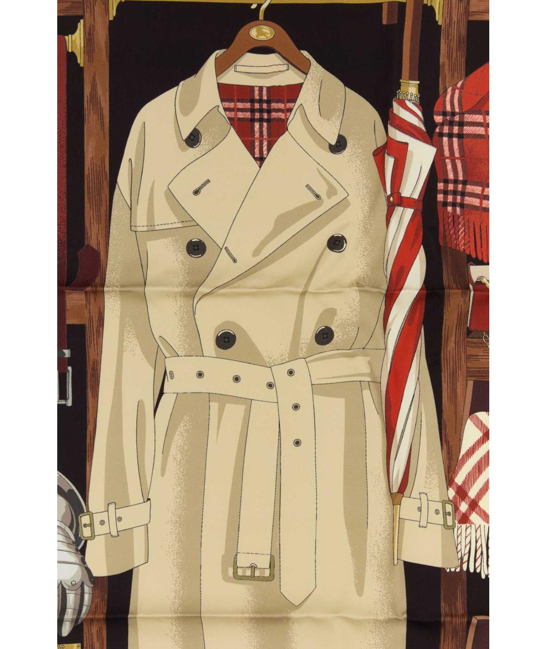 BURBERRY Мульти шелковый шарф, фото 2