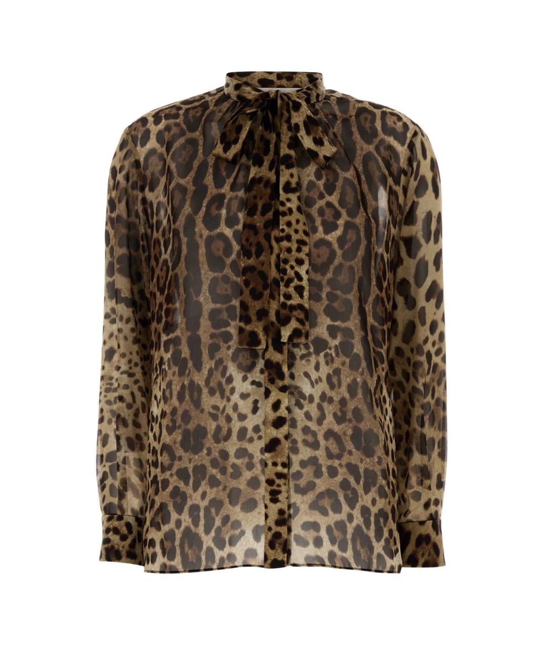 DOLCE&GABBANA Мульти шелковая рубашка, фото 1